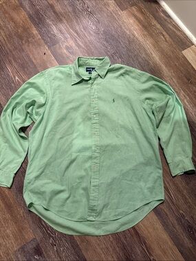 Polo by Ralph Lauren Mint Green Long-Sleeve Button-Down Shirt